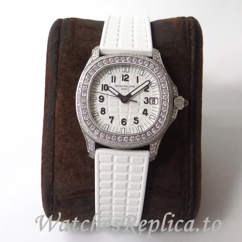 Patek Philippe Replica Aquanaut Rubber strap 35.6MM - WatchesReplica.is