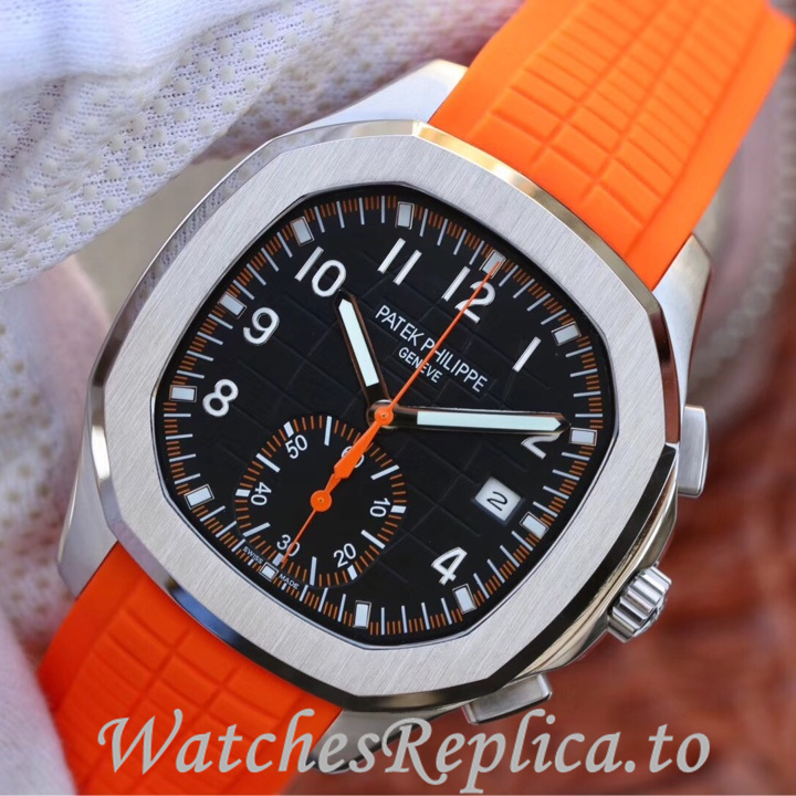 Patek Philippe Replica Aquanaut 5968A-001 Rubber strap 42.2MM - WatchesReplica.is