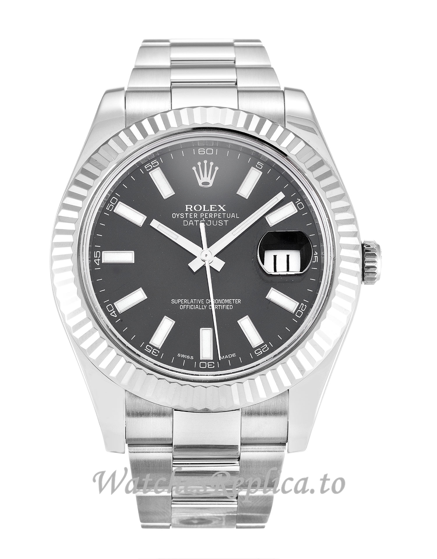Rolex Datejust II Black Dial 116334 - WatchesReplica.is