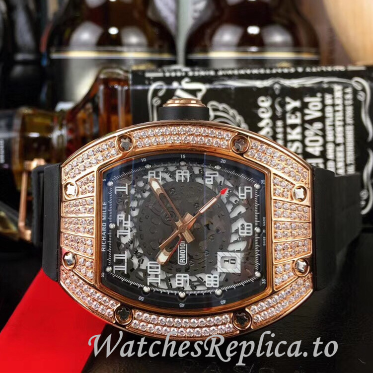 Richard Mille Replica RM010 Rubber strap 49MM - WatchesReplica.is