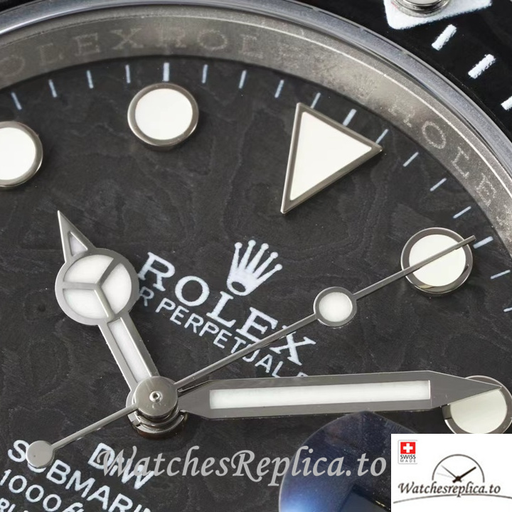 Swiss Rolex Submariner Replica Stainless steel strap 40MM Black Dial - WatchesReplica.is
