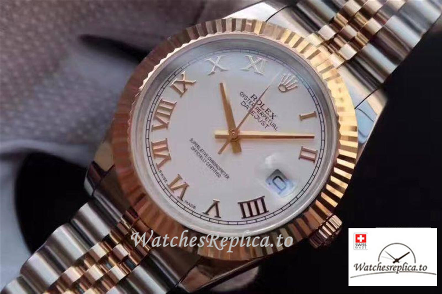Swiss Rolex Datejust 126333 006 White Dial 41MM - WatchesReplica.is