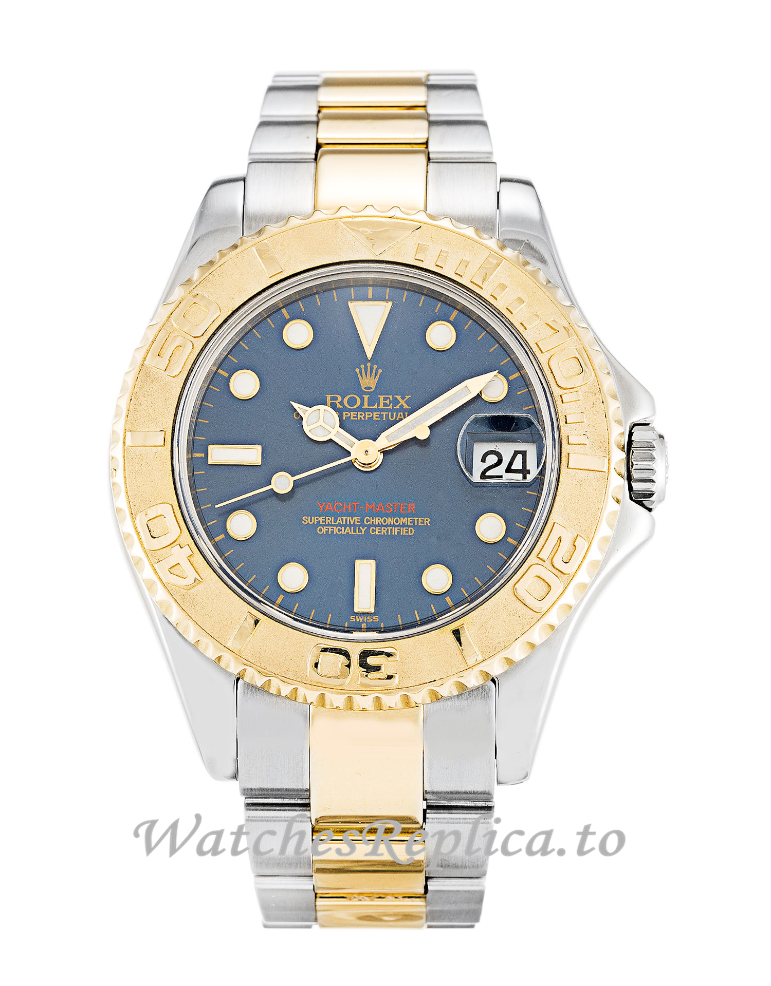Rolex Yacht Master Blue Dial 168623 40MM - WatchesReplica.is