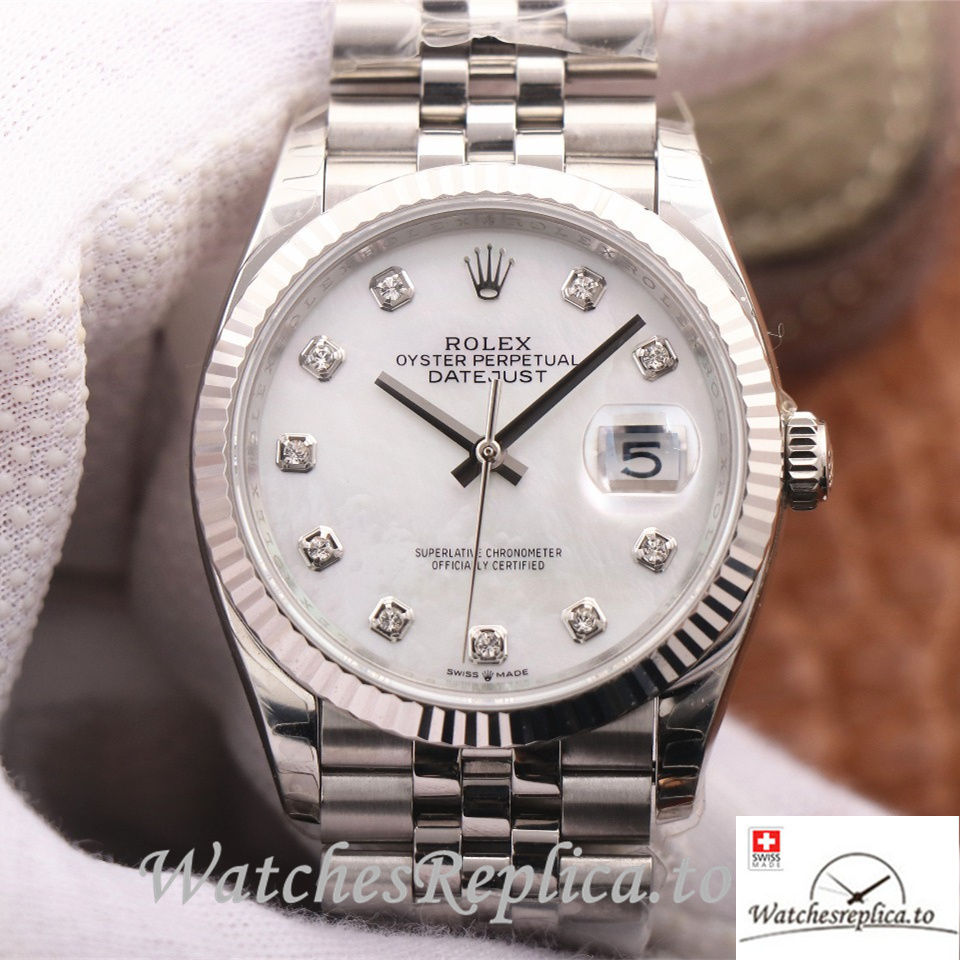Swiss Rolex Datejust Replica 126233 Stainless steel strap 36MM - WatchesReplica.is