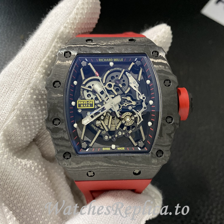 Richard Mille Replica RM035 Rubber strap 50MM - WatchesReplica.is