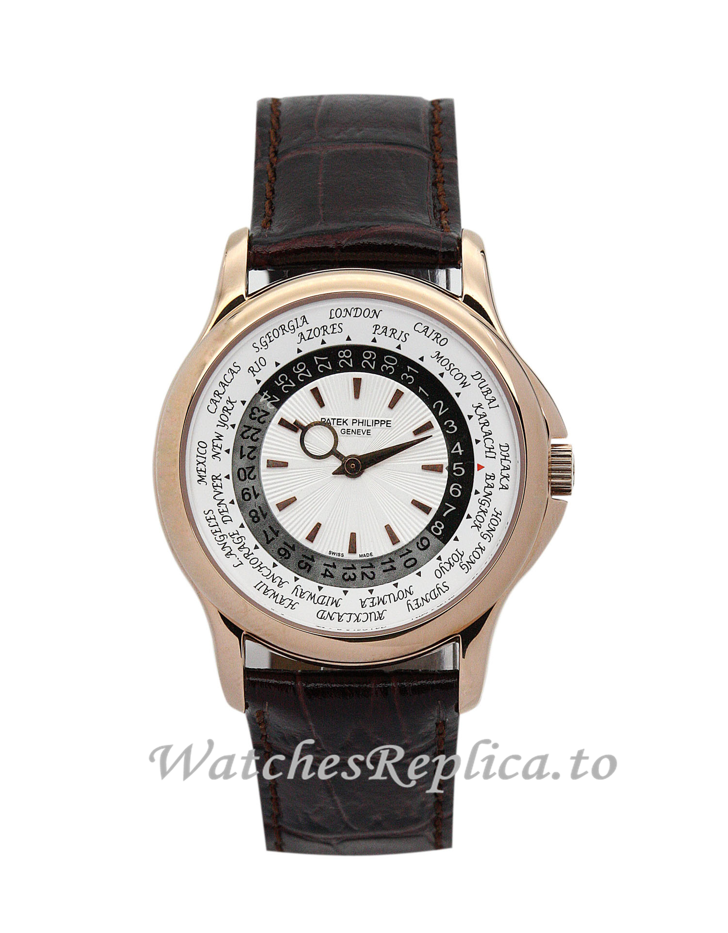 Patek Philippe Complicated Beige Dial 5130J 39 MM - WatchesReplica.is