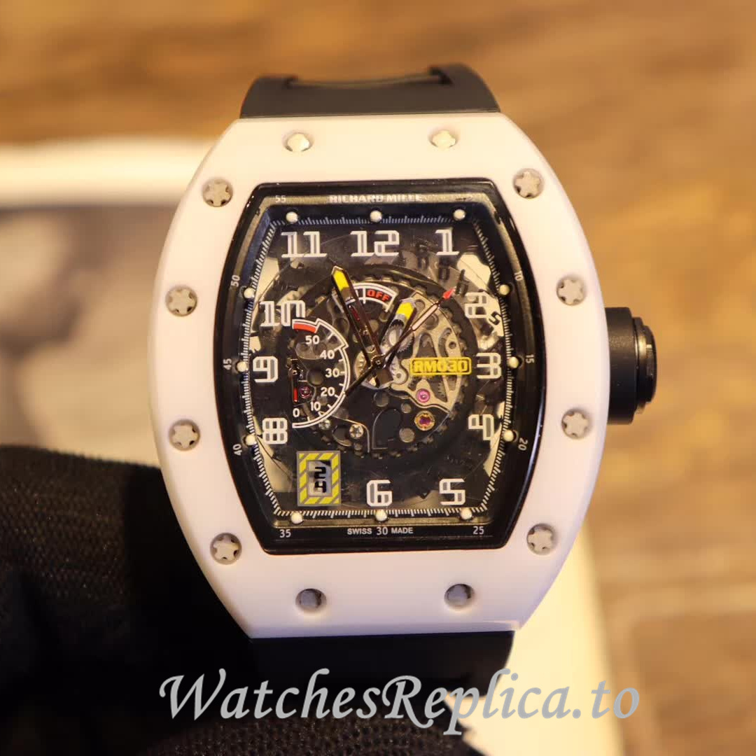 Richard Mille Replica RM030 Rubber strap 50MM - WatchesReplica.is