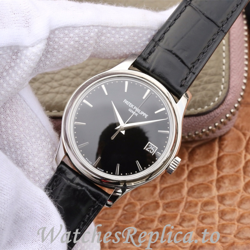 Patek Philippe Replica Calatrava 5227 Leather strap 39MM - WatchesReplica.is