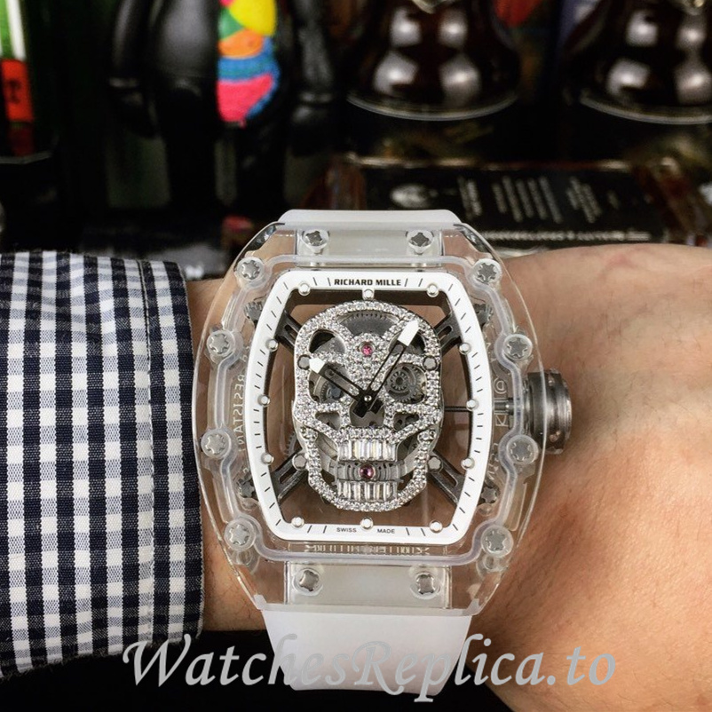 Richard Mille Replica RM052 Rubber strap 50MM - WatchesReplica.is