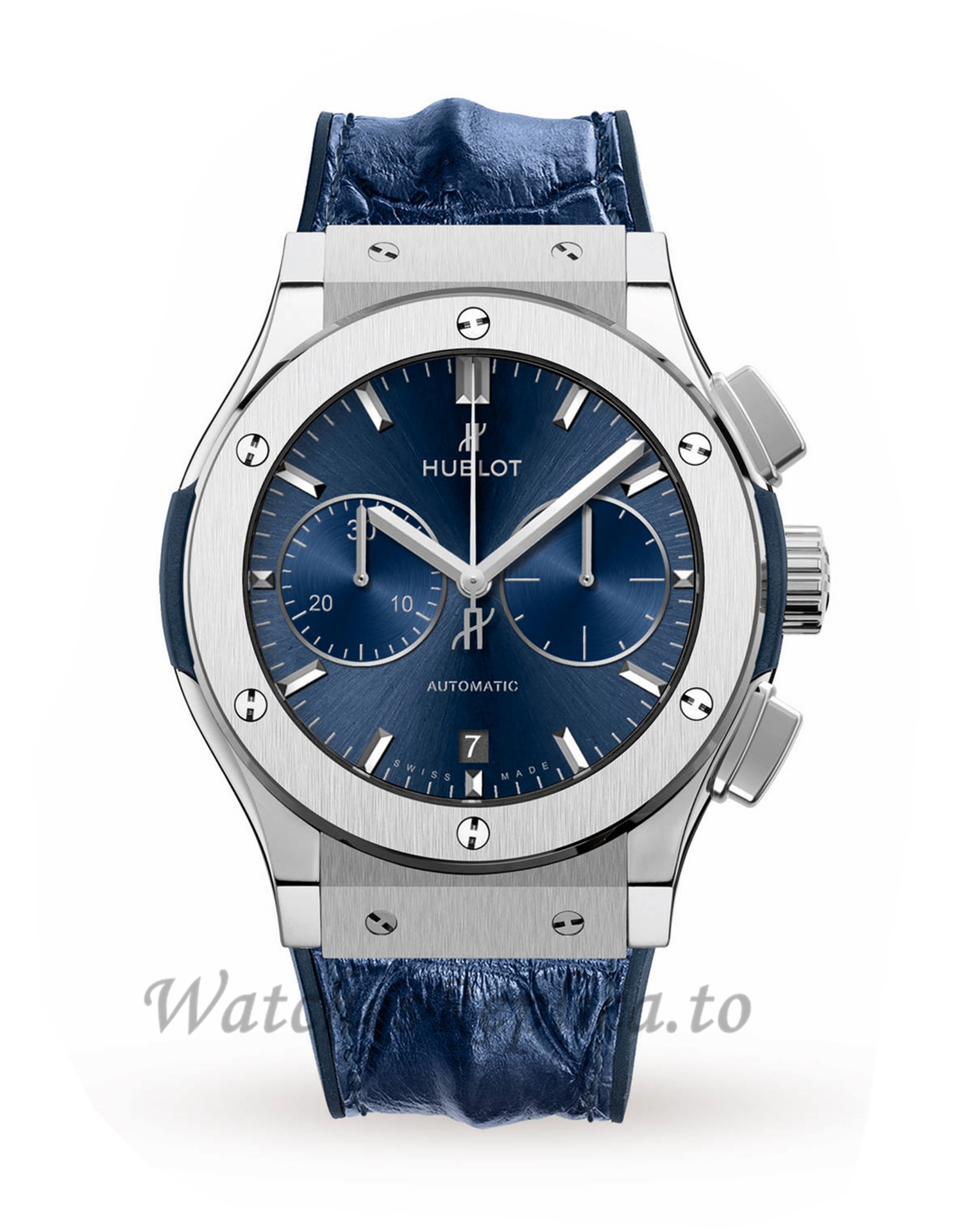 Hublot Replica Classic Fusion Blue Chronograph Titanium 521.NX.7170.LR 45mm - WatchesReplica.is