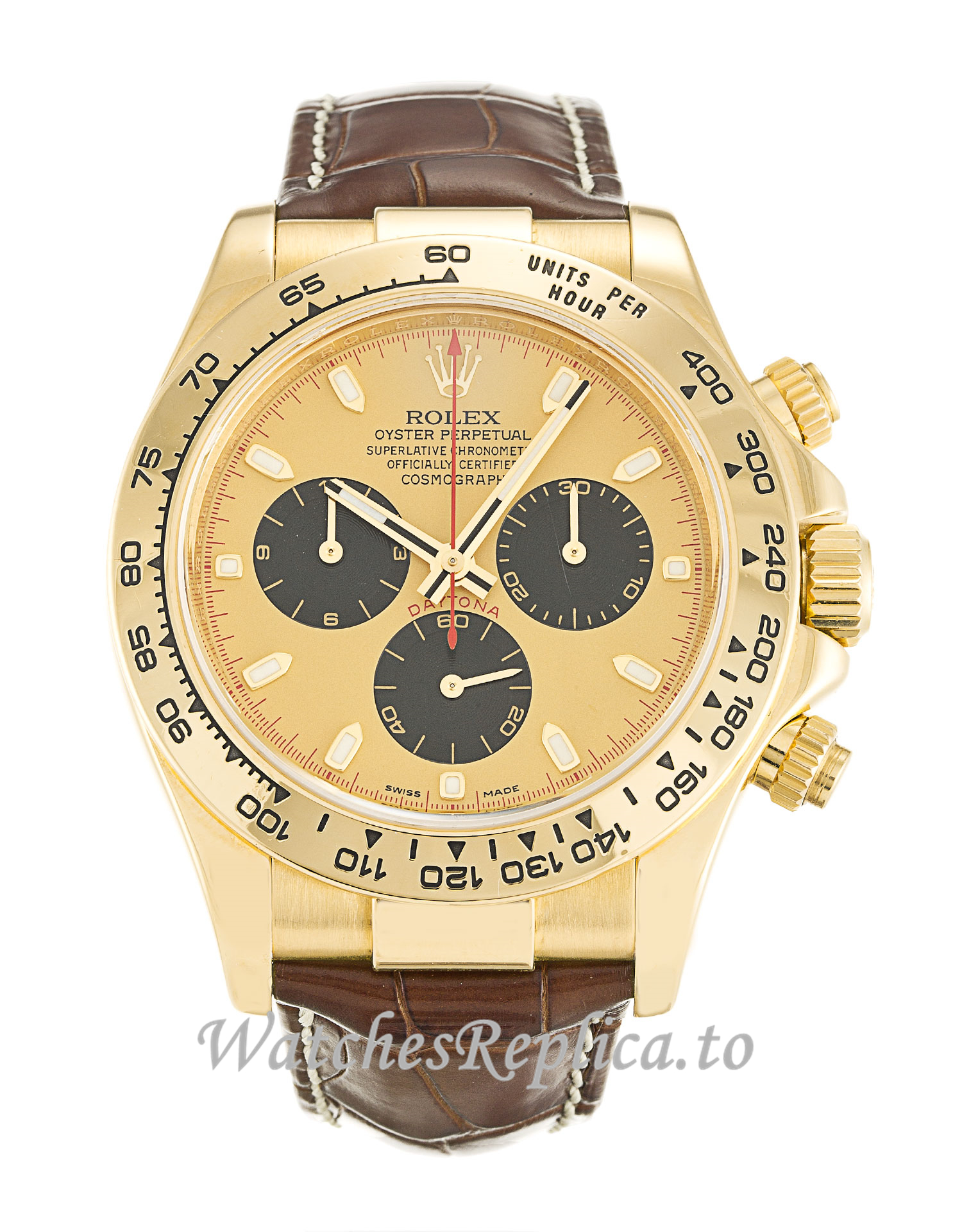 Rolex Daytona Gold Dial 116518 - WatchesReplica.is