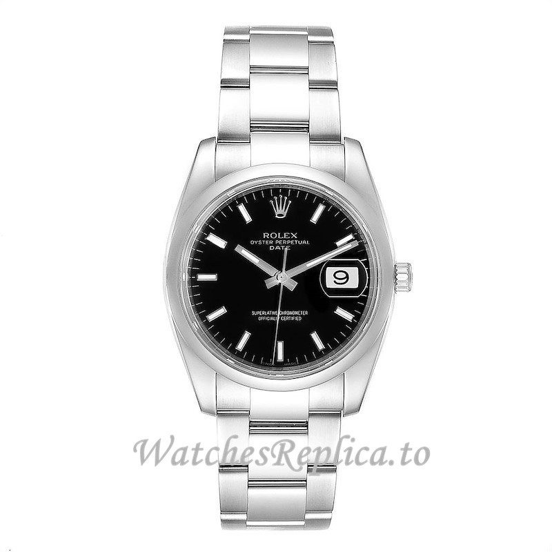 Replica Rolex Day Date Black Dial 115200 - WatchesReplica.is