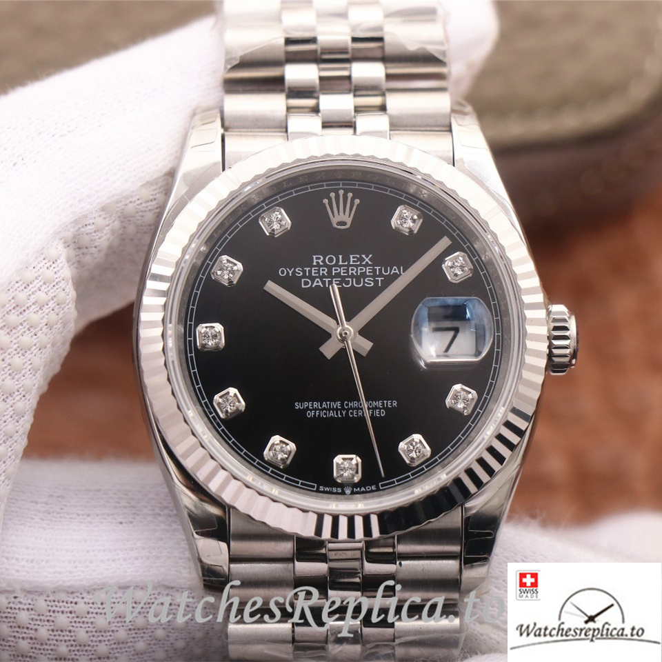 Swiss Rolex Datejust Replica 126233 Stainless steel strap 36MM - WatchesReplica.is