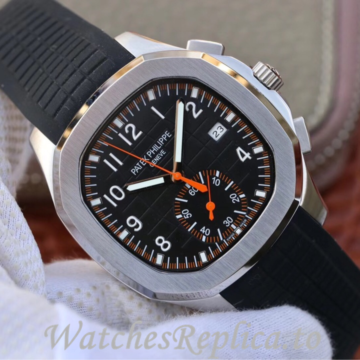 Patek Philippe Replica Aquanaut 5968A-001 Rubber strap 42.2MM - WatchesReplica.is