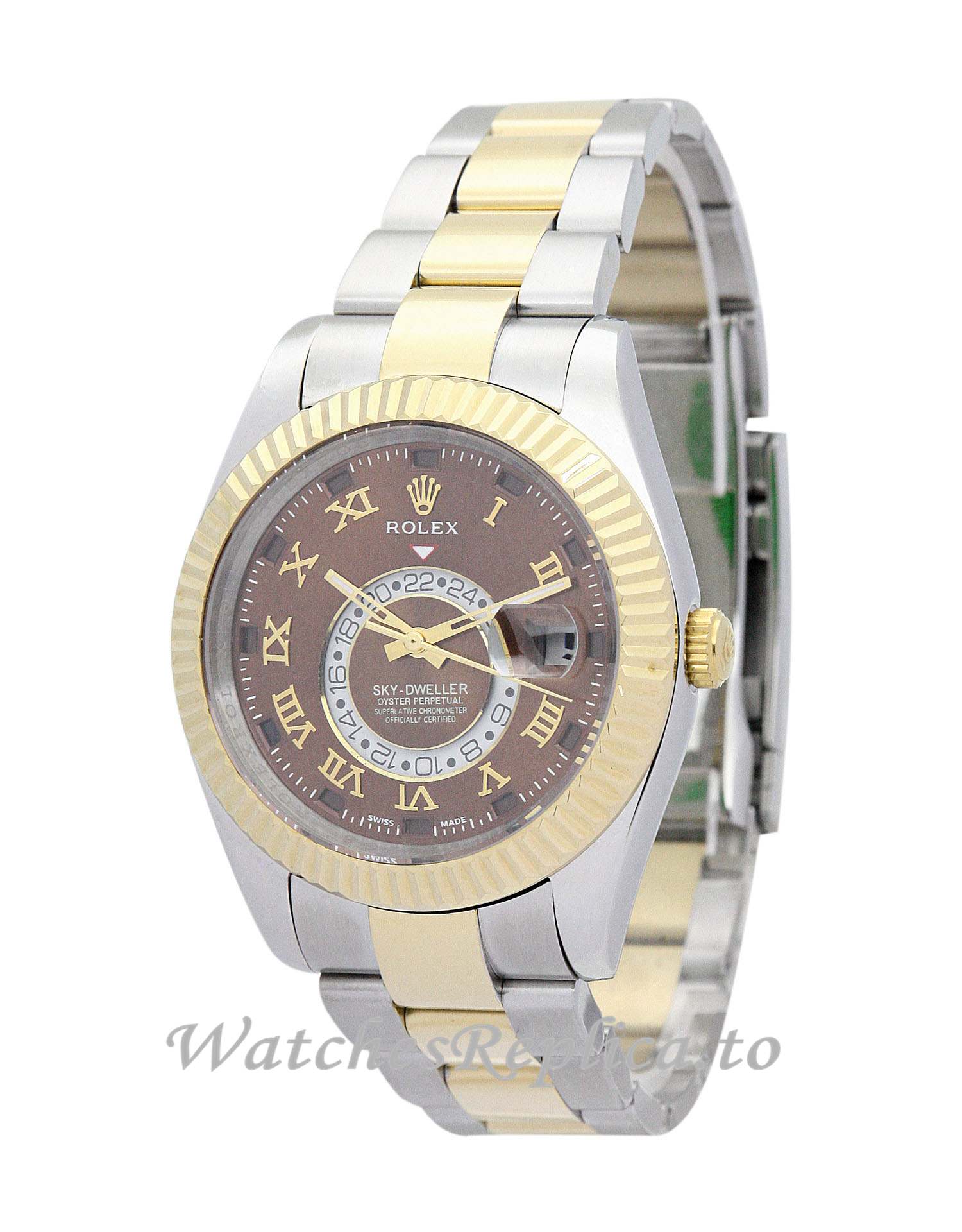 Rolex Sky Dweller Brown Dial 326938 42MM - WatchesReplica.is