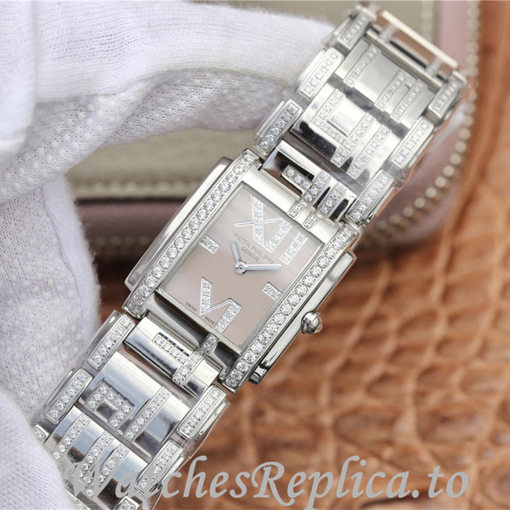 Patek Philippe Replica Twenty-4 4909 White Gold strap 26.3MM - WatchesReplica.is