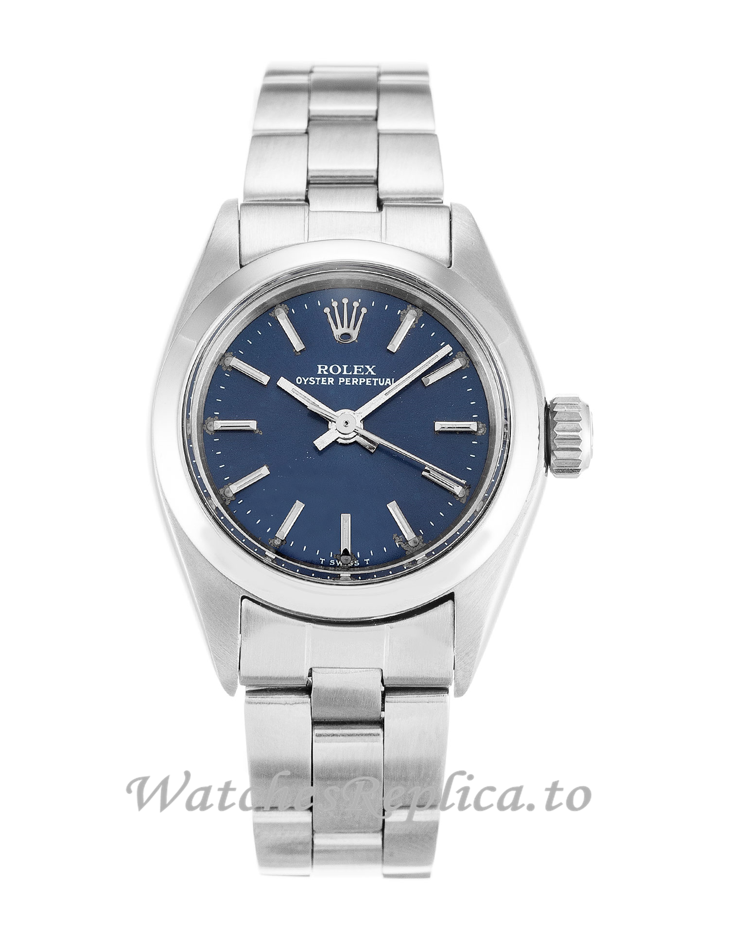 Rolex Lady Oyster Perpetual Blue Dial 6718-26 MM - WatchesReplica.is