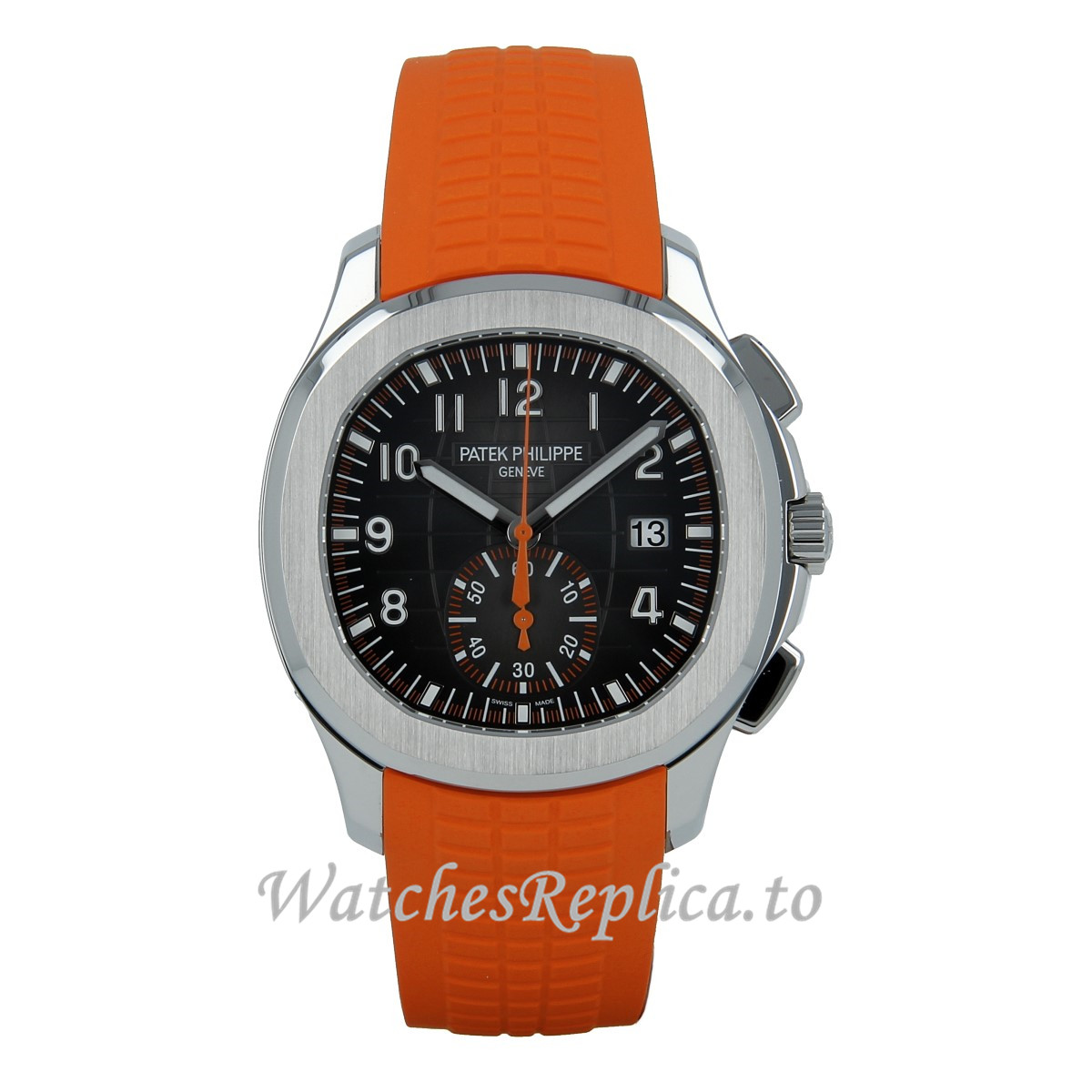 Replica Patek Philippe Aquanaut Chronograph 5968A Orange Watch - WatchesReplica.is