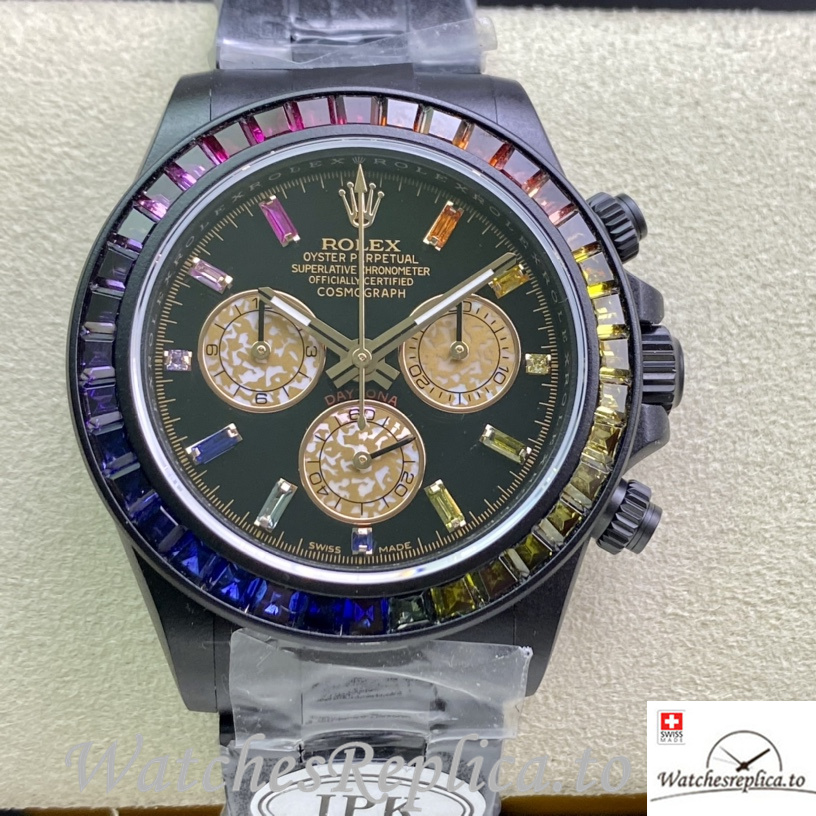 Swiss Rolex Daytona 116598RBOW Replica Stainless steel strap 40MM - WatchesReplica.is