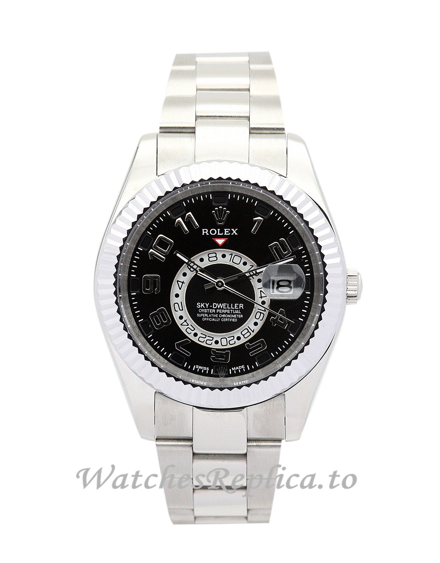 Rolex Sky Dweller Black Dial 326938 - WatchesReplica.is