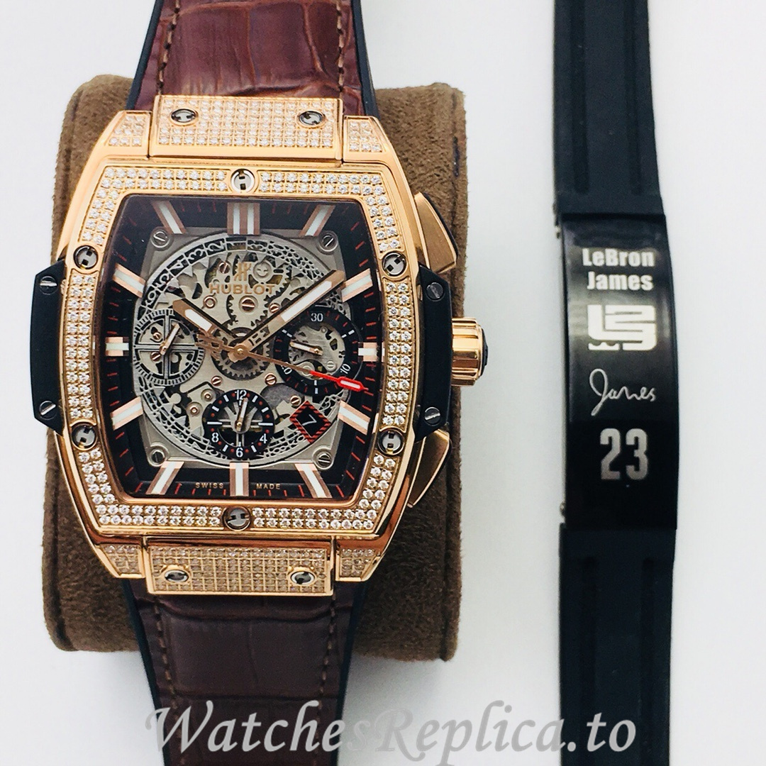 Hublot Replica SPIRIT OF BIG BANG Leather strap 42MM - WatchesReplica.is
