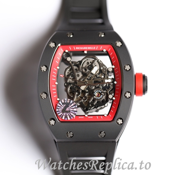 Richard Mille Replica RM055 Rubber strap 50MM - WatchesReplica.is