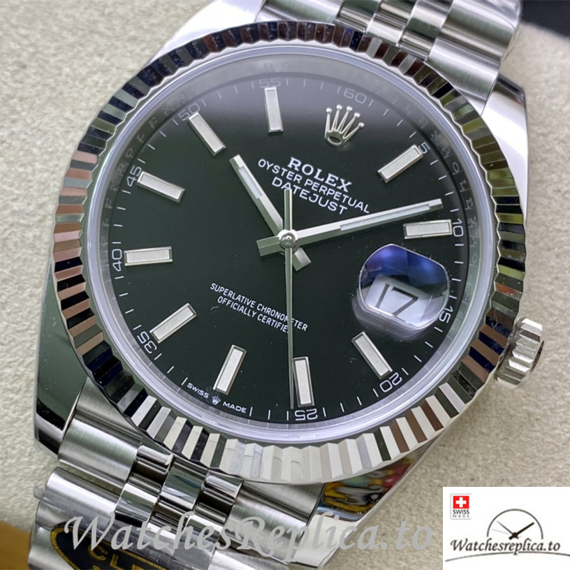 Swiss Rolex Datejust 126334 Replica Stainless steel strap 41MM - WatchesReplica.is