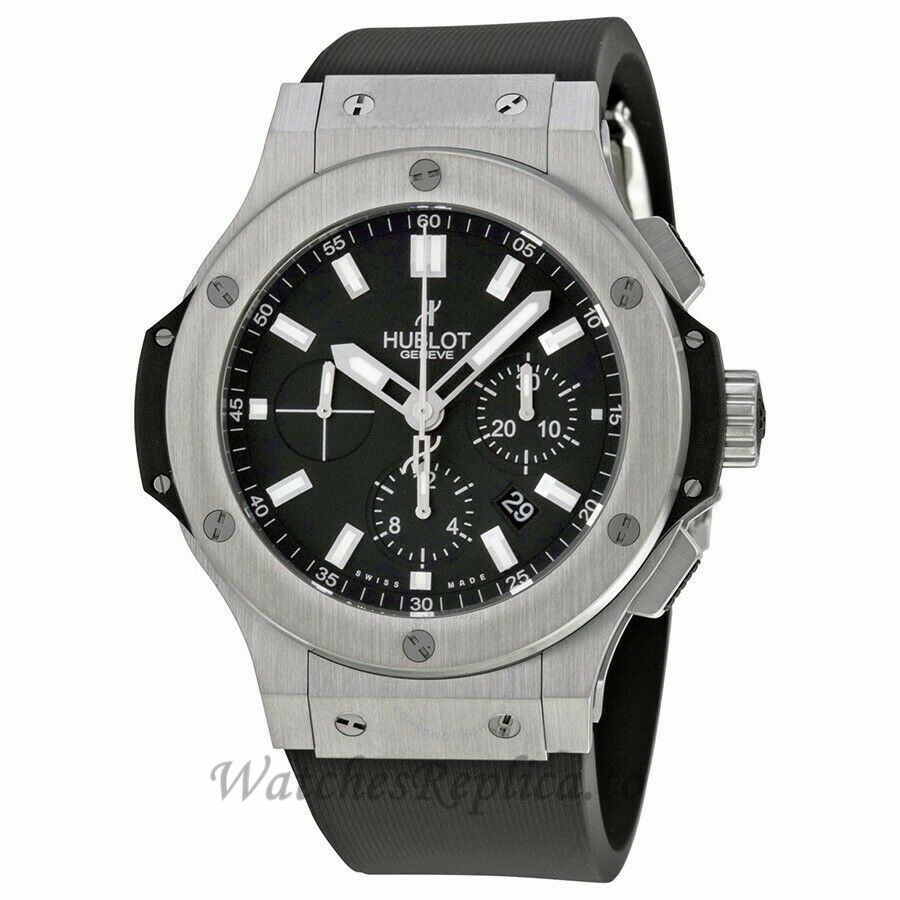 Hublot Replica Big Bang Stainless-Steel Black Chronograph 44MM 301.SX.1170.RX - WatchesReplica.is