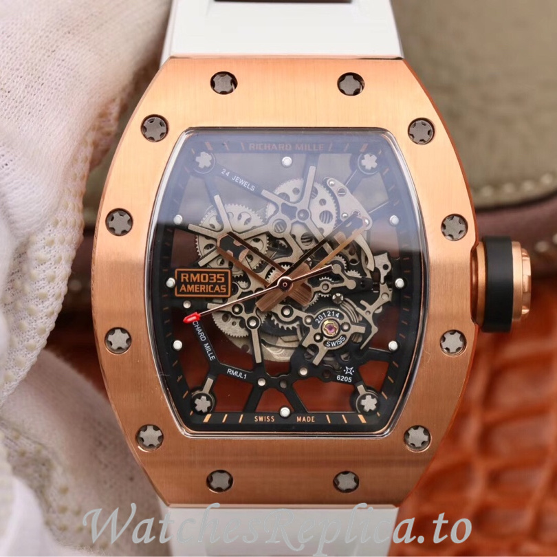 Richard Mille Replica RM035 Rubber strap 50MM - WatchesReplica.is