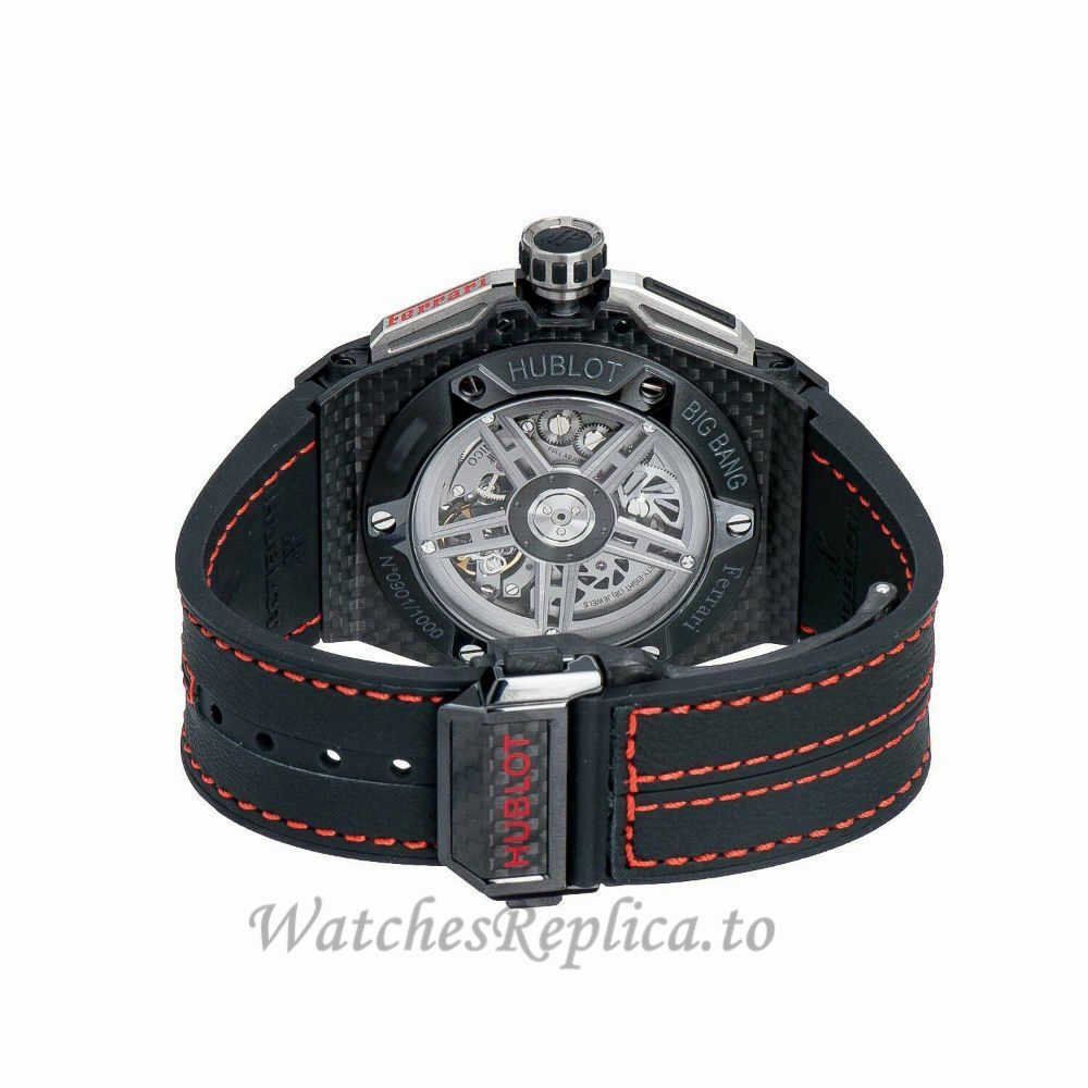 Hublot Replica Big Bang Unico Ferrari Carbon Chronograph 45MM Watch 401.QX.0123.VR - WatchesReplica.is