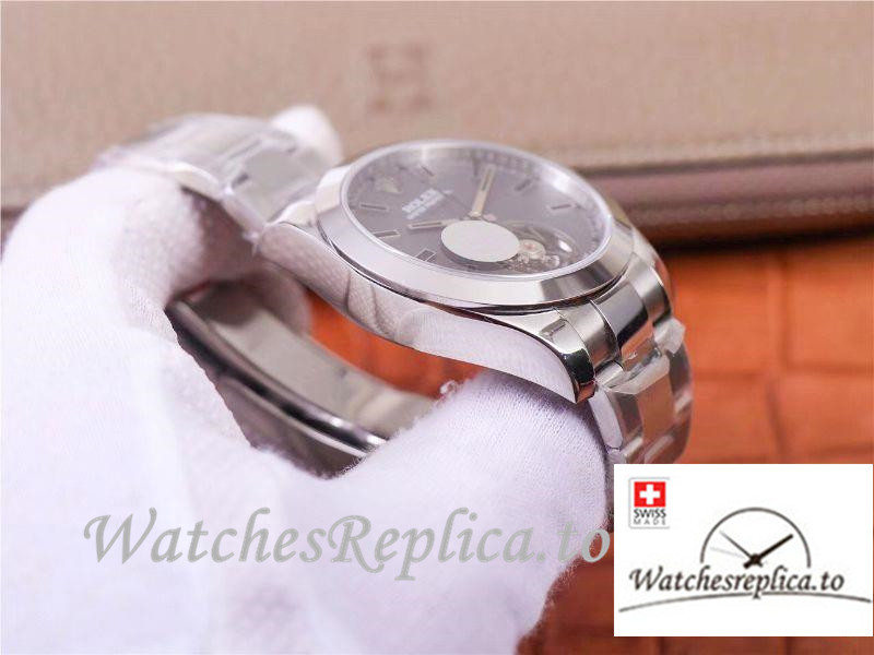 Swiss Rolex Milgauss Base 116400 Label Noir Design Replica LNT01HS-001 001 Silver Bezel 40MM - WatchesReplica.is