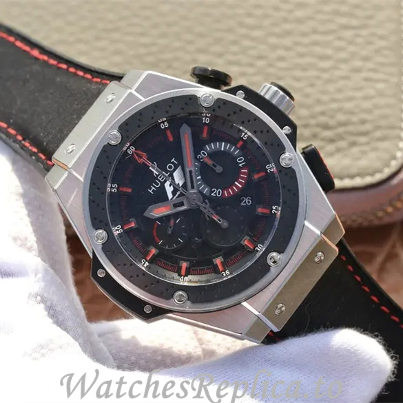 Hublot Replica King Power F1 Leather strap 48MM - WatchesReplica.is