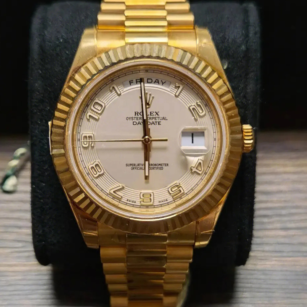 Rolex Day-Date II Ivory Dial 218238 - WatchesReplica.is