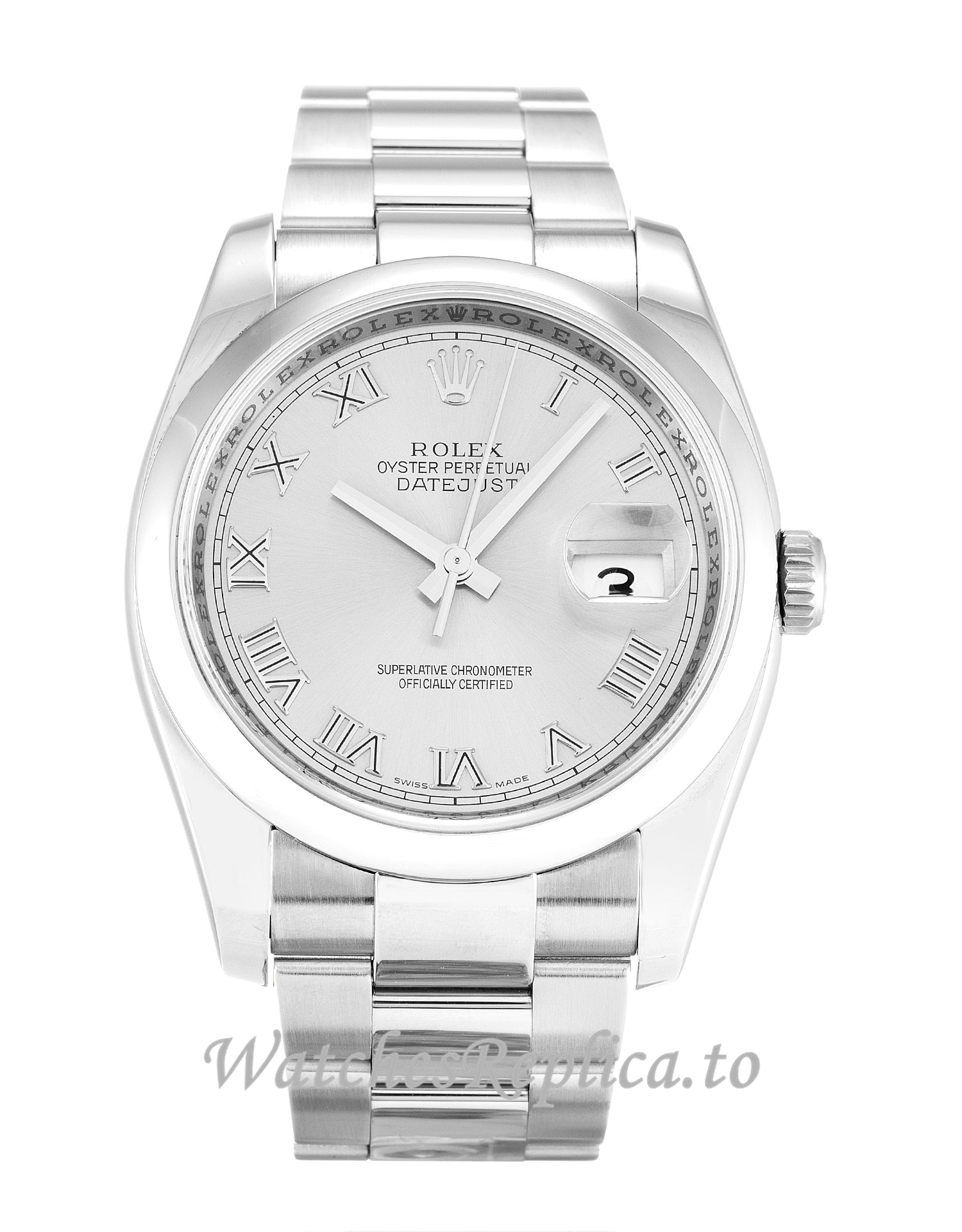 Rolex Datejust Silver Dial 116200 - WatchesReplica.is