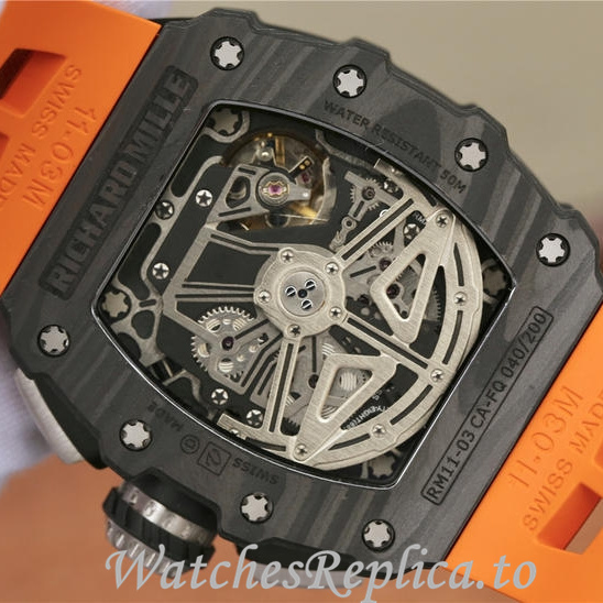 Richard Mille Replica RM11-03 Rubber strap 50MM - WatchesReplica.is