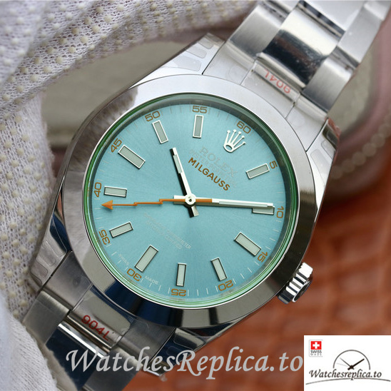 Swiss Rolex Milgauss 116400-GV-72400 Stainless steel strap 40MM - WatchesReplica.is