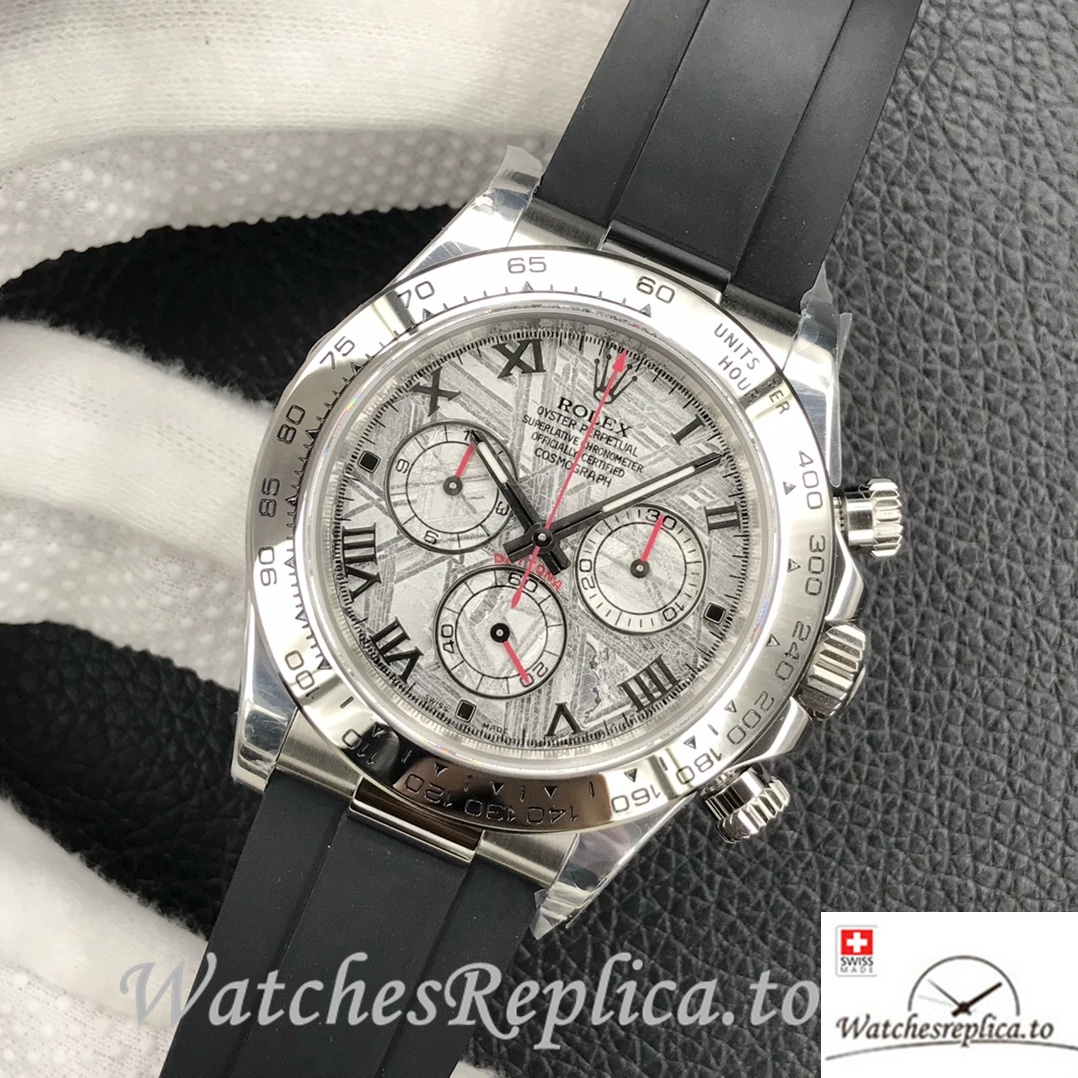 Swiss Rolex Daytona Replica 116520 Rubber strap 40MM - WatchesReplica.is