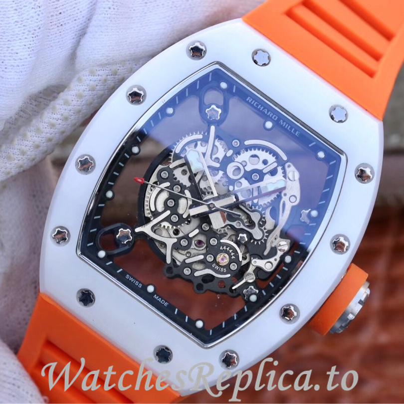 Richard Mille Replica RM055 Rubber strap 50MM - WatchesReplica.is