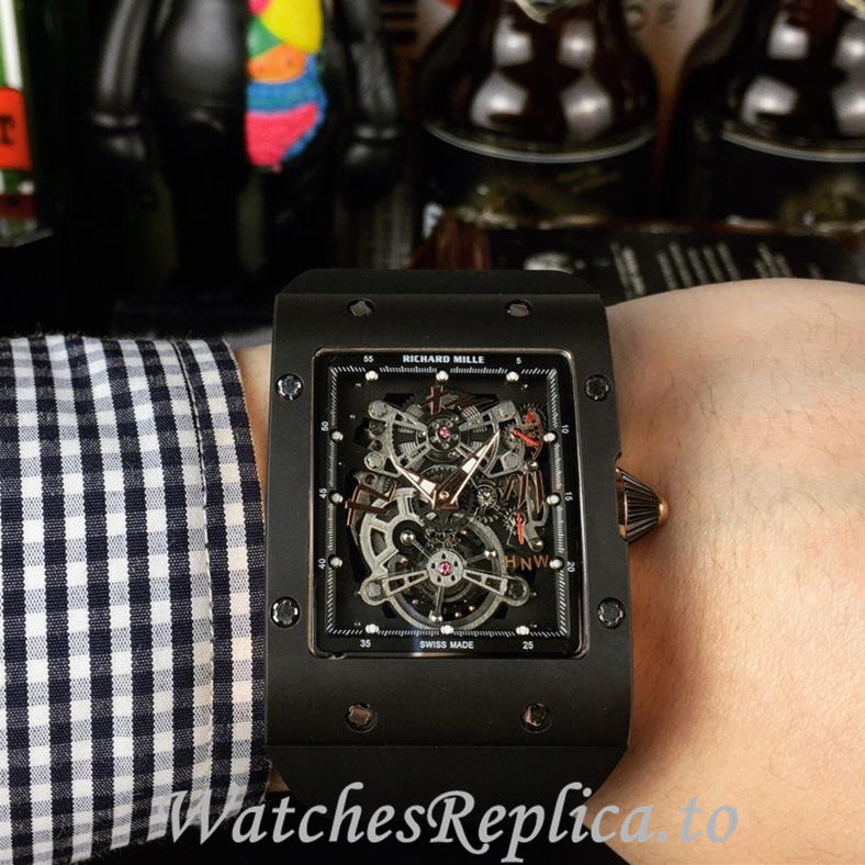 Richard Mille Replica RM016 Rubber strap 50MM - WatchesReplica.is