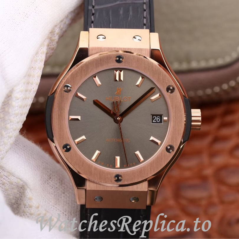 Hublot Replica 511.zp Leather strap 42MM - WatchesReplica.is