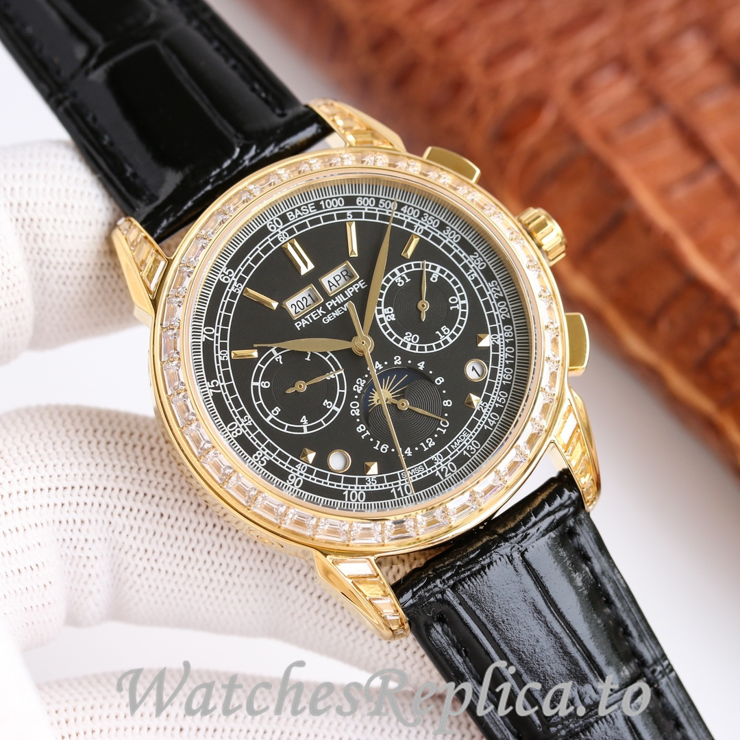 Patek Philippe Replica Complications 5270 Leather strap 41MM - WatchesReplica.is
