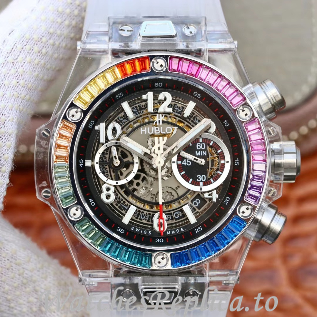 Hublot Replica 411.JX.4802.RT Rubber strap 45MM - WatchesReplica.is