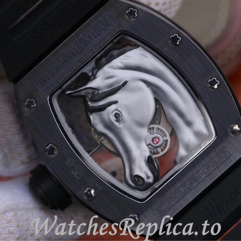 Richard Mille Replica RM52-02 Rubber strap 50MM - WatchesReplica.is