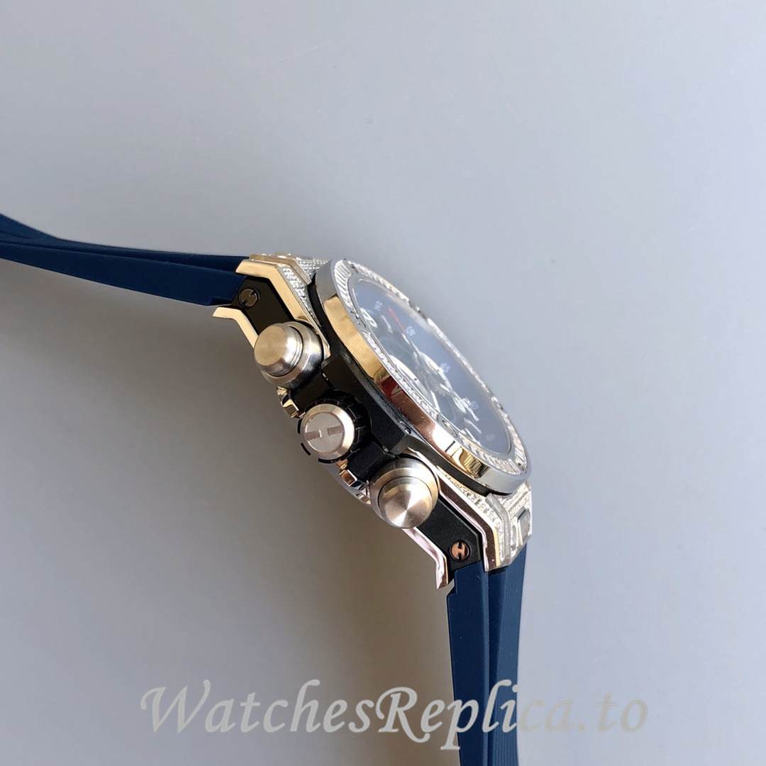 Hublot Replica Big Bang Gypsophila Chronograph v2 Rubber strap 45MM - WatchesReplica.is