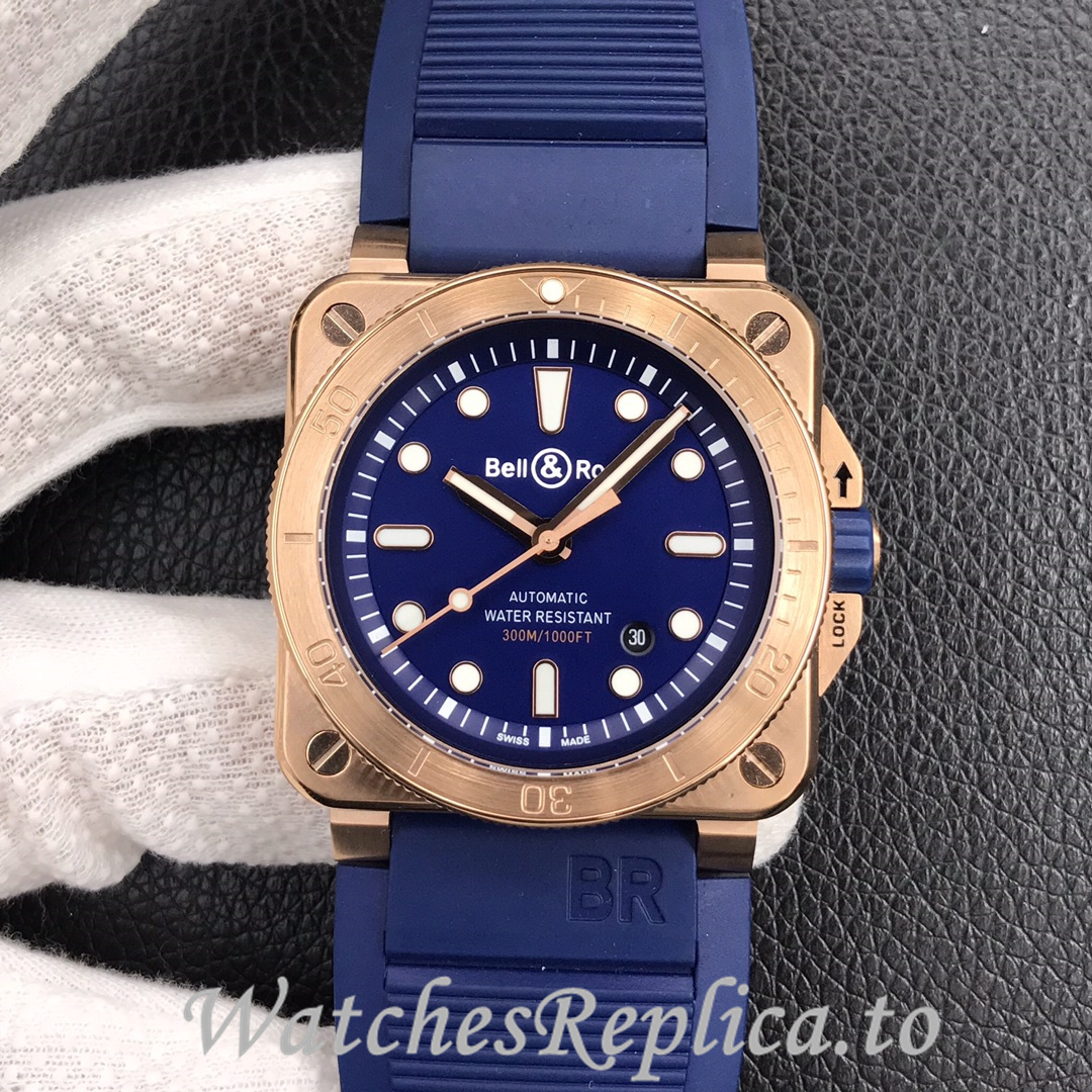 Bell Ross Replica BR 03 BR0392-CAMO-CE/SRB Rubber strap 42MM - WatchesReplica.is