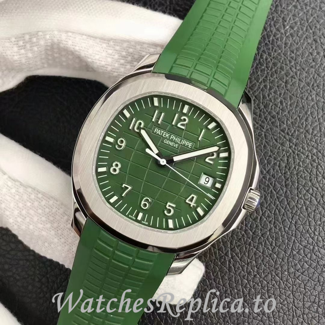 Patek Philippe Replica Aquanaut 5168G Rubber strap 40MM - WatchesReplica.is