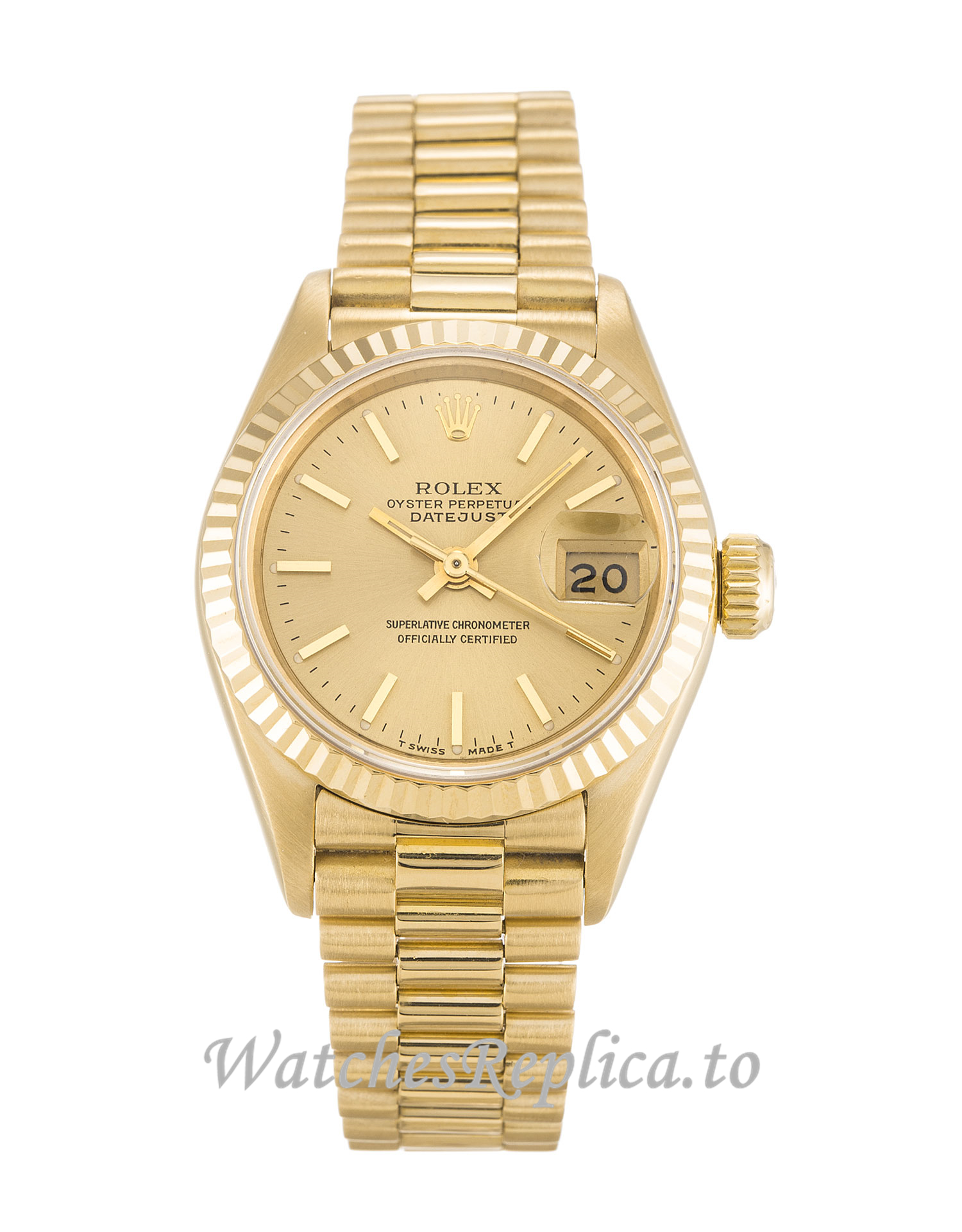 Rolex Datejust Lady Champagne Dial 69178 - WatchesReplica.is