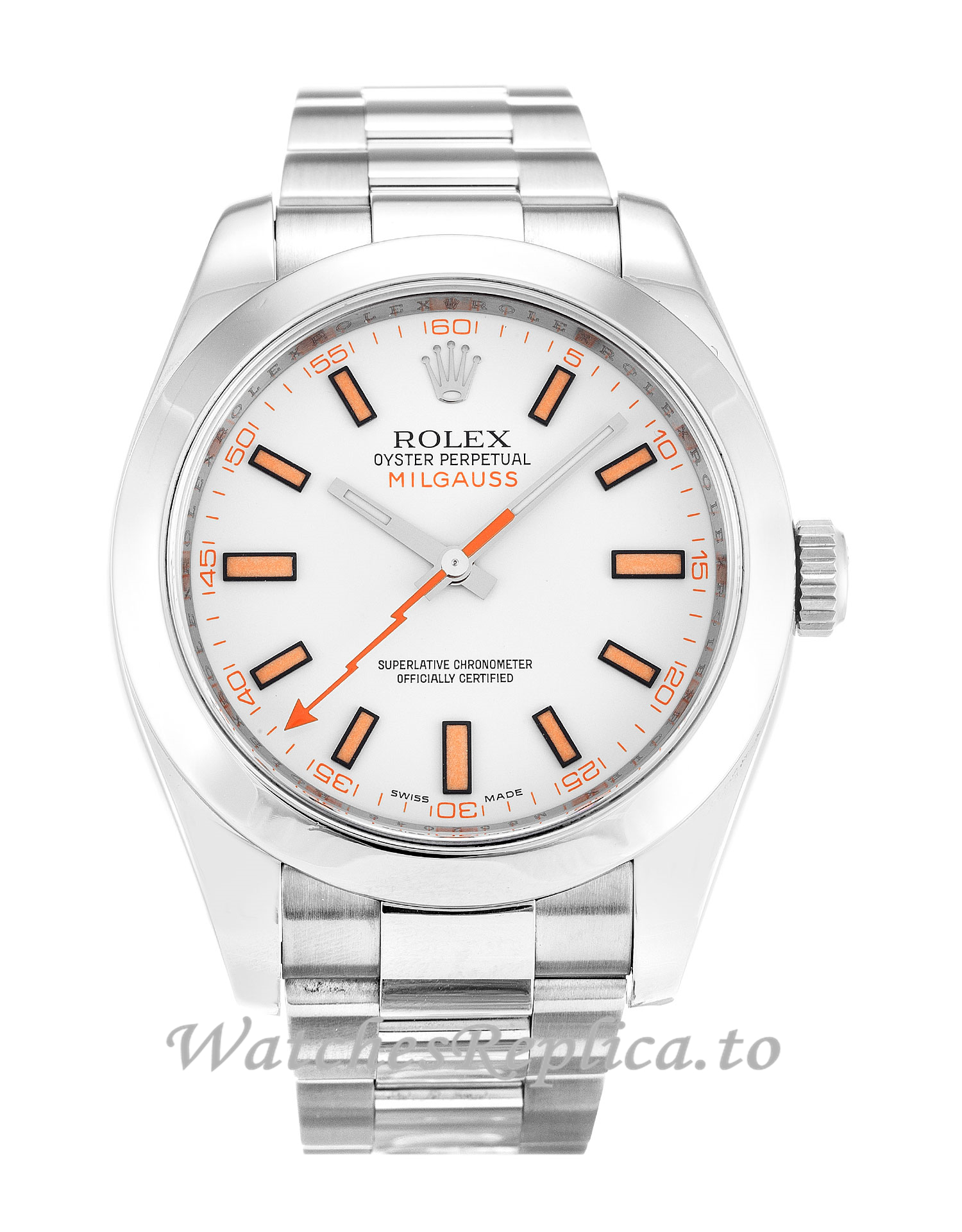 Rolex Milgauss White Dial 116400 - WatchesReplica.is