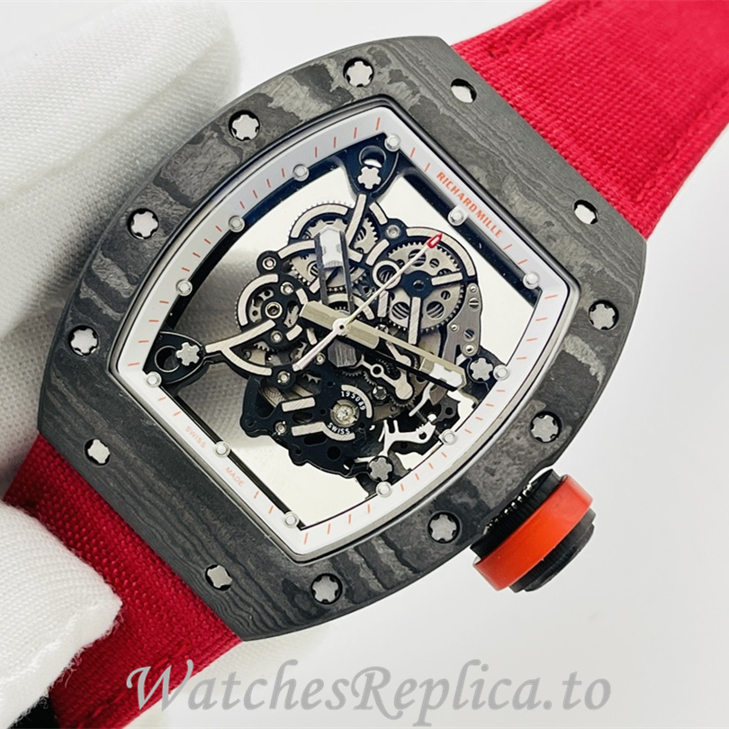 Richard Mille Replica RM055 Canvas strap 50MM - WatchesReplica.is