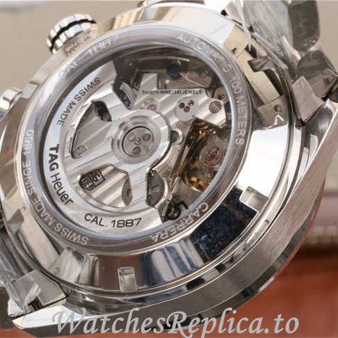 Tag Heuer Replica Carrera Stainless steel strap 43MM - WatchesReplica.is